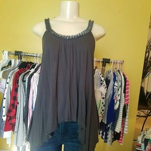 Gray Express Flowy Top